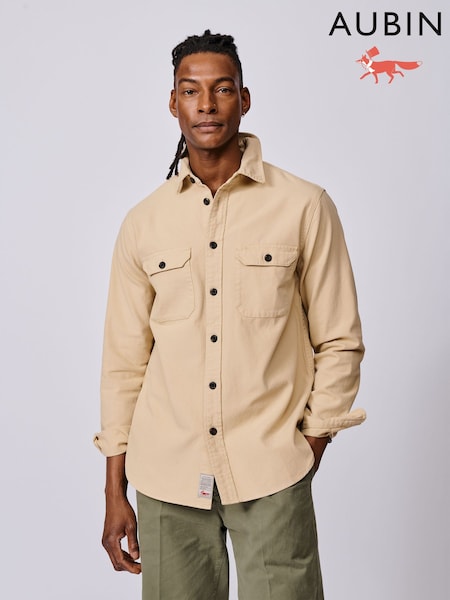Aubin Henderson Canvas White Overshirt (Y04340) | AED571