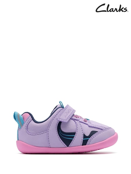 Clarks Purple Pre Walker Hero Toddler Shoes (Y04430) | €34