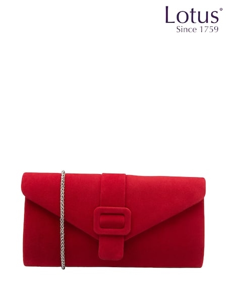 Lotus Red Clutch Bag with Chain (Y04438) | €102