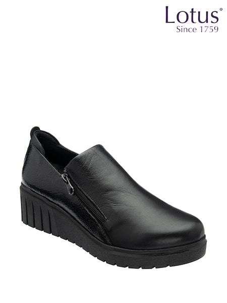 Lotus Leather Wedge Shoes (Y04441) | ‏408 د.إ.‏
