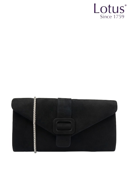 Lotus Black Clutch Bag with Chain (Y04451) | €102