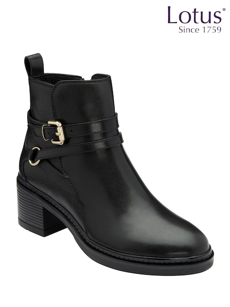 Lotus Leather Zip-Up Chelsea Boots (Y04468) | R$ 890