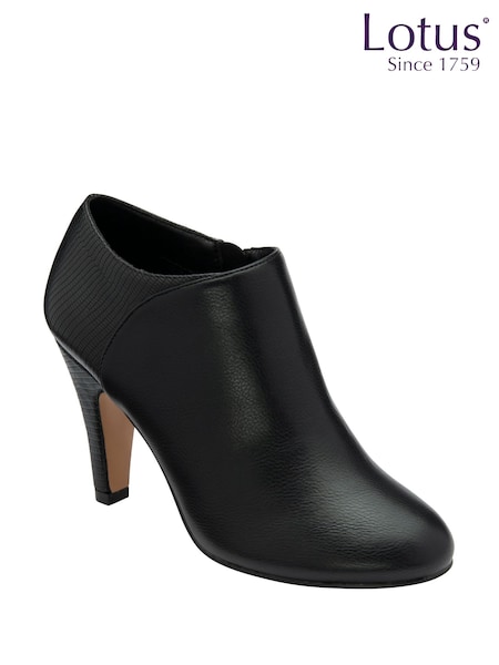 Lotus Black Stiletto Heel Shoe Boots (Y04493) | €79