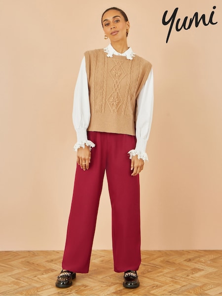 Yumi Wide Leg Trousers (Y04573) | ‏291 د.إ.‏