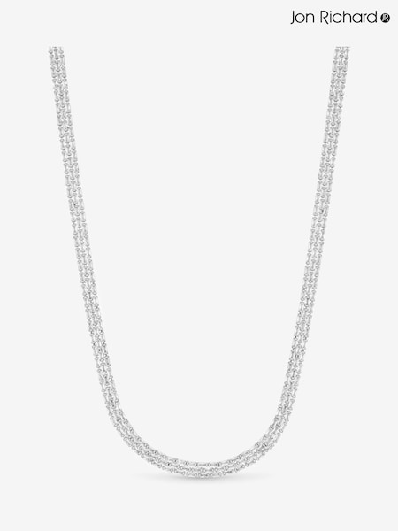 Jon Richard Tone Cubic Zirconia Baguette Necklace (Y04609) | 50 €
