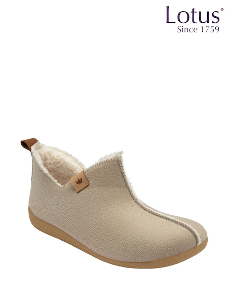 Lotus Natural Textile Bootie Slippers (Y04652) | €53