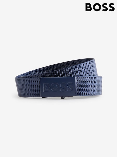 BOSS Blue Bosper Tape Logo Belt (Y04767) | PKR 35,980