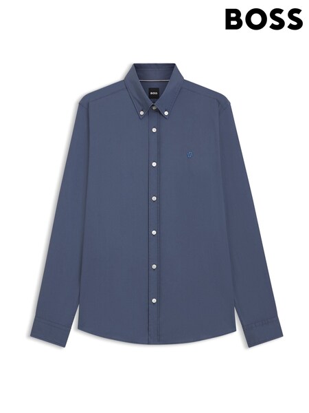 BOSS Blue Roan Slim-Fit Shirt (Y04776) | €191