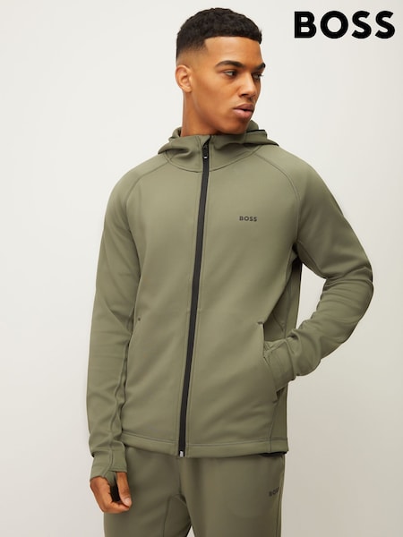 BOSS Cream Sicon Hooded Jacket (Y04783) | €253