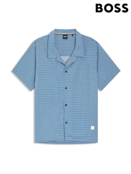 BOSS Blue Printed Regular-Fit Shirt (Y04822) | €147