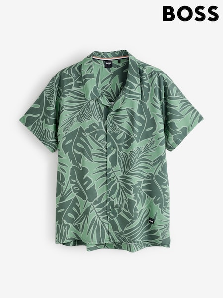 BOSS Light Green Printed Regular-Fit Shirt (Y04823) | €147