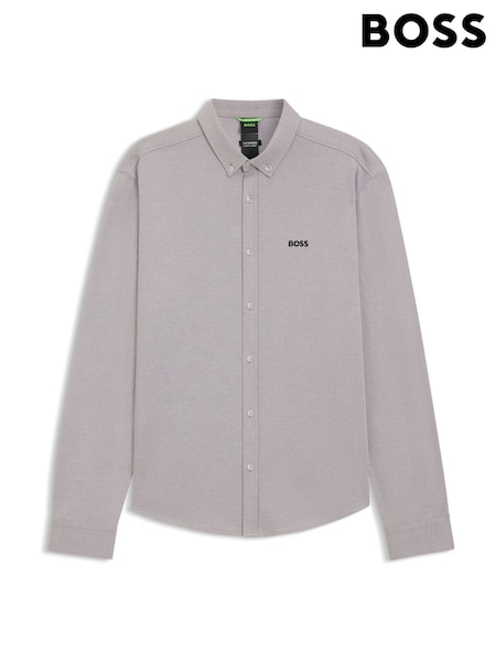BOSS Grey Motion Regular-Fit Long Sleeve Shirt (Y04852) | €171