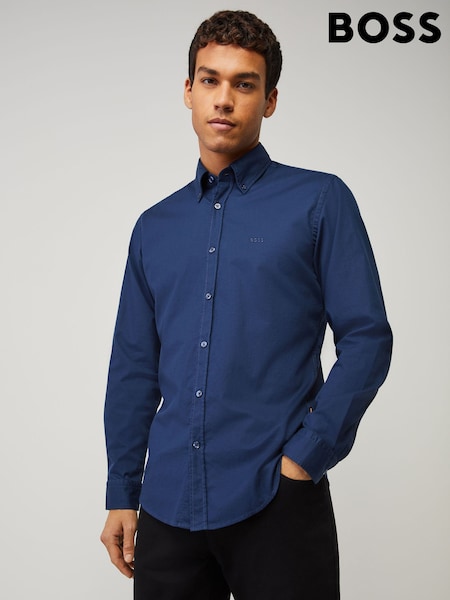 أزرق - BOSS Rickert Regular-Fit Shirt (Y04863) | ‏577 د.إ.‏