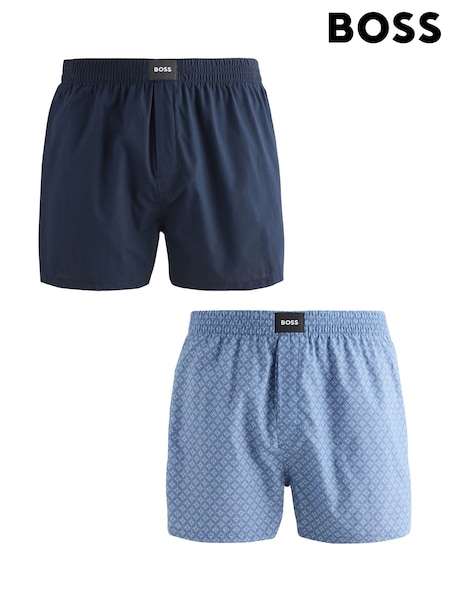 BOSS Blue Regular Fit Boxer Shorts 2 Pack (Y04877) | €64