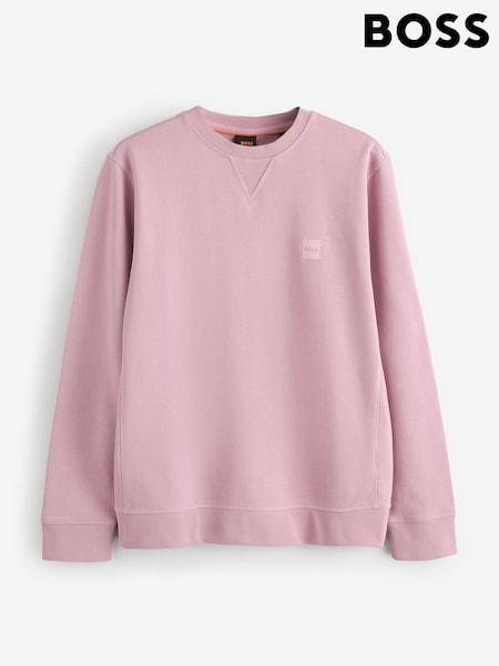 BOSS Purple Wetalk Logo Sweat Top (Y04890) | €157