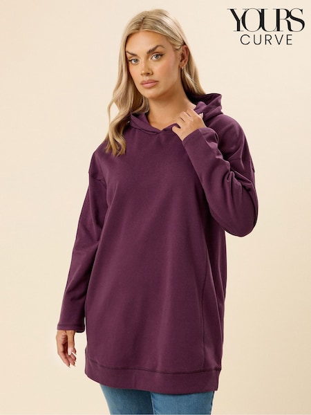 Yours Curve Red Seam Detail Hoodie (Y04966) | R$ 265