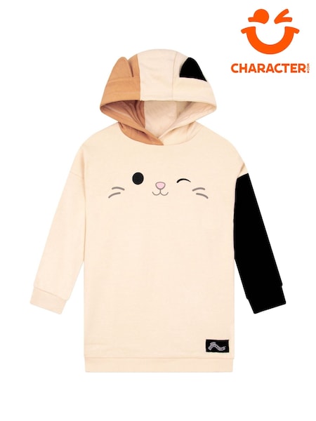 Character Cream Squishmallows Cam The Cat Longline Hoodie 3D Ears (Y05145) | AED143