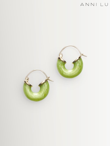 Anni Lu Green Petit Swell Hoops (Y05149) | €77