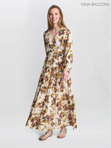 Gina Bacconi Natural Rosalee Belted Dress (Y05181) | 198 €