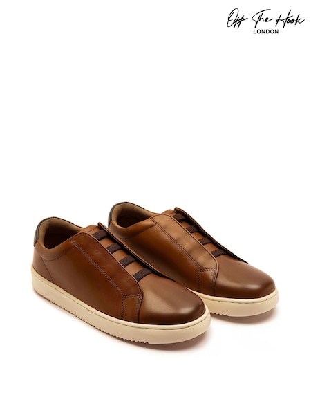 Off The Hook Evers Leather Slip-On Sneakers with Elastic Lacing (Y05239) | 42 €