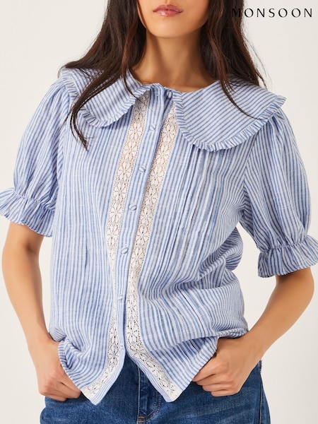 Monsoon Winnie Lace Stripe Shirt (Y05266) | 78 €