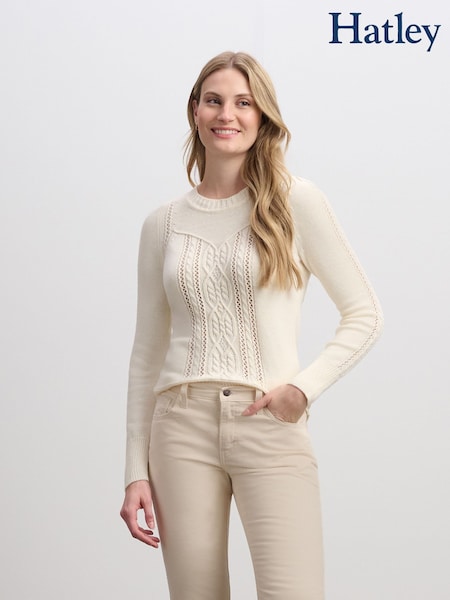 Hatley Natural Phoebe Jumper - Cream (Y05324) | €73