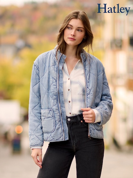 Hatley Quilted Tencel Jacket  - Washed Blue (Y05328) | R$ 1.135