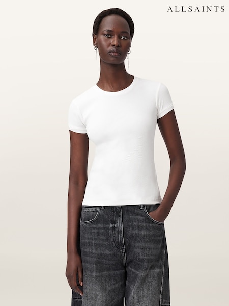 AllSaints Gia Short Sleeve T-Shirt (Y05377) | R$ 485