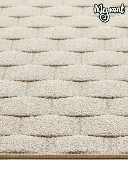 My Mat Ivory Sculptured Basketweave Rug (Y05488) | 260 QAR - 1,668 QAR