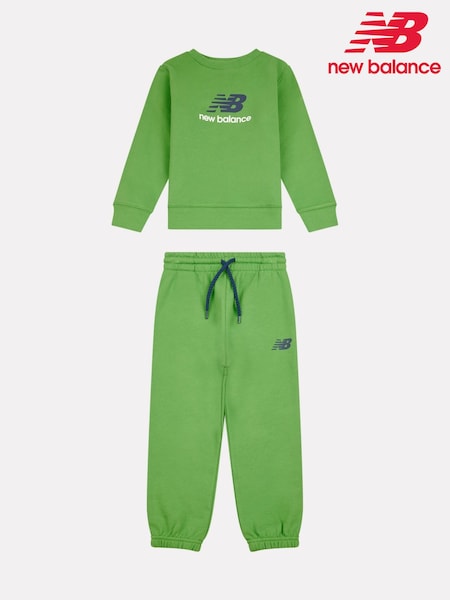 New Balance Green FT Crew & Joggers Set (Y05508) | €58