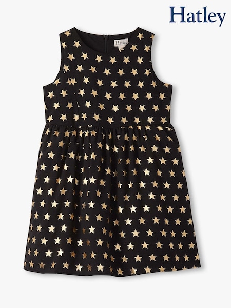 Hatley Crepe Star Princess Black Dress (Y05560) | AED274