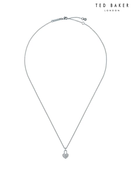 Ted Baker Silver Tone Paige Pave Crystal Padlock Pendant Necklace (Y05650) | €50