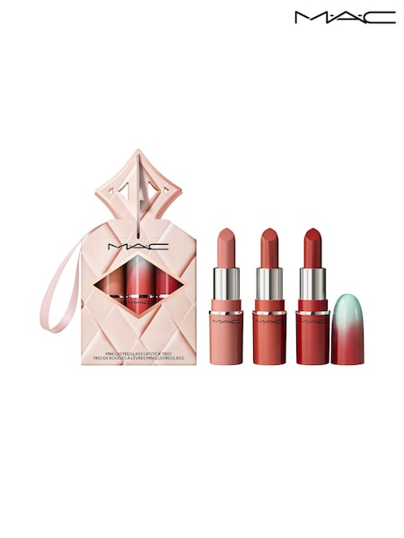 MAC Mini Wildest Gleams Lustreglass Lipstick Trio Worth £48 (Y05974) | €39
