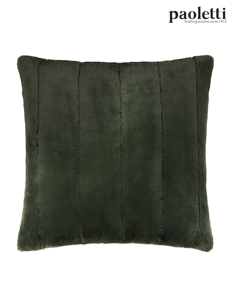 Paoletti Pine Empress Faux Fur Cushion (Y06091) | 119 QAR