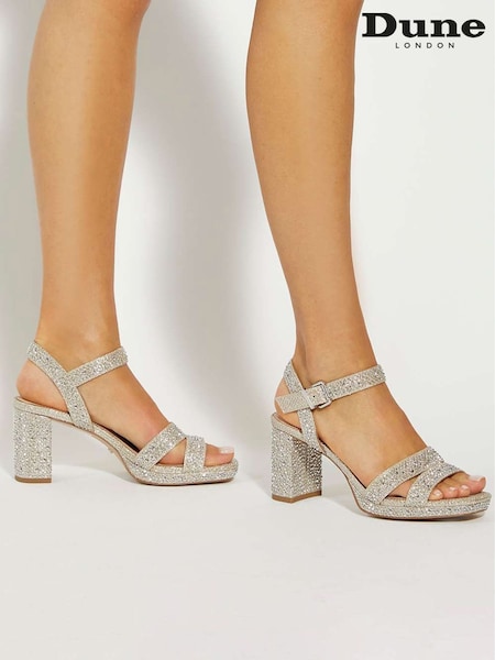 Dune London Gold Manifesting Mini Platform Sandals (Y06210) | €158
