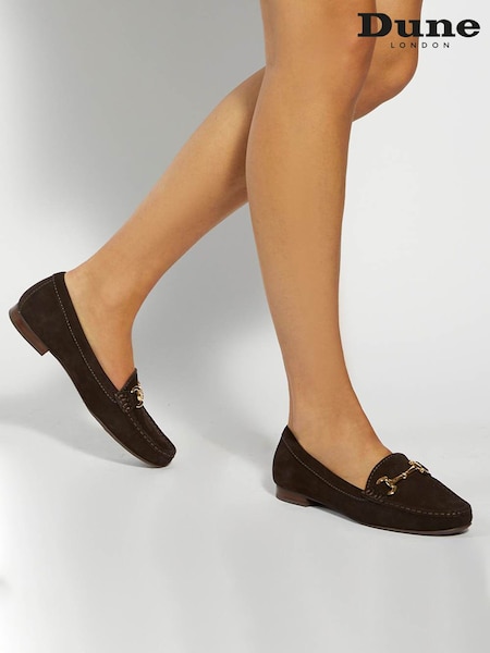 Dune London Brown Glenniee Comfort Snaffle Loafers (Y06272) | AED577