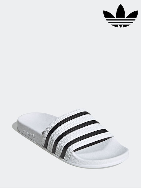 adidas Originals White adilette Sandal (Y06539) | €50
