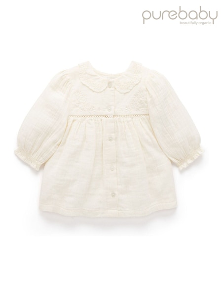 Purebaby Natural Meadow Blouse (Y06625) | AED163