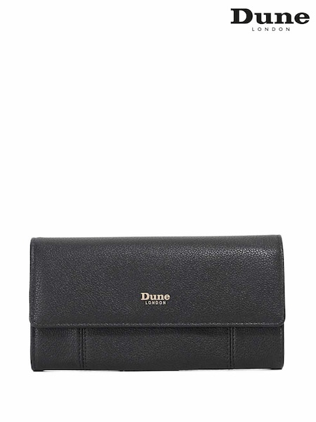 Dune London Black Kallia Longline Stitched Purse (Y06774) | R$ 485