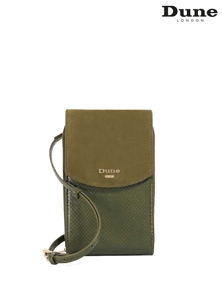 Dune London Green Sunrise Basic Phone Cross-Body Bag (Y06779) | €91