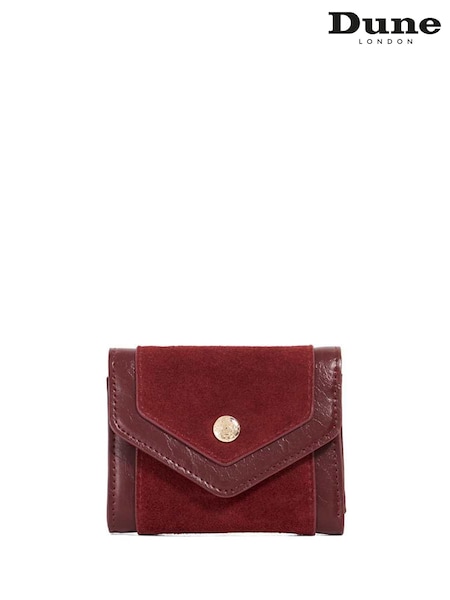 Dune London Red Kamara Medium Foldover Card Holder (Y06789) | €78