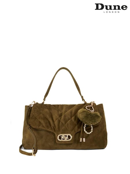 Dune London Green Regency Large Premium Shoulder Bag (Y06792) | €237