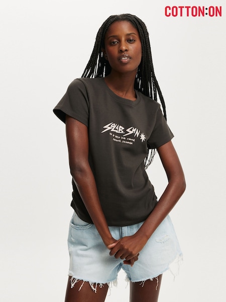 Cotton On Black Baby Graphic T-Shirt (Y06825) | €24