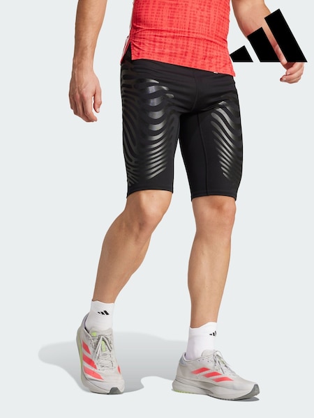 adidas Black Adizero Control Running Short Leggings (Y06869) | €163