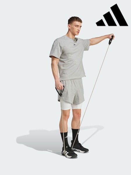 adidas Grey D4T X T-Shirt (Y06876) | 188 QAR
