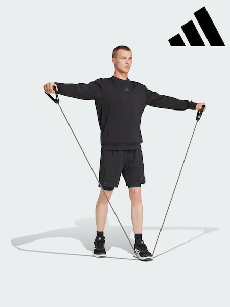 adidas Black Designed For Training Crew Sweatshirt (Y06878) | €66