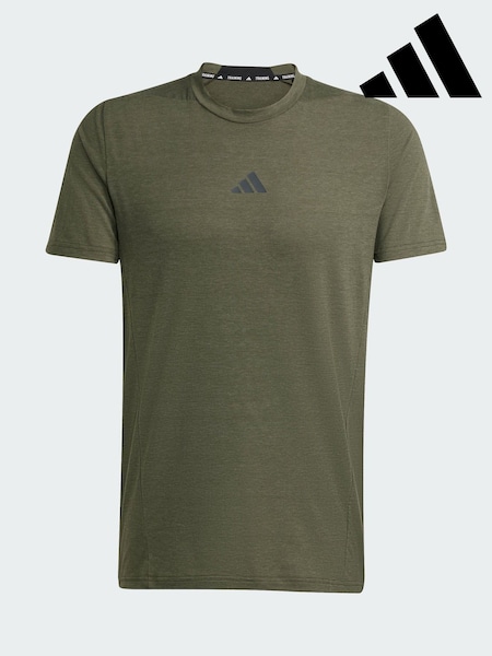 adidas Green Designed for Training Workout T-Shirt (Y06928) | €47