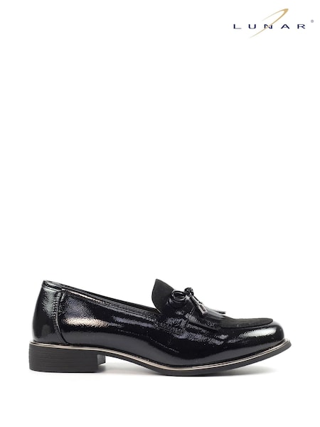 Lunar Cheska Black Loafers (Y07025) | €53