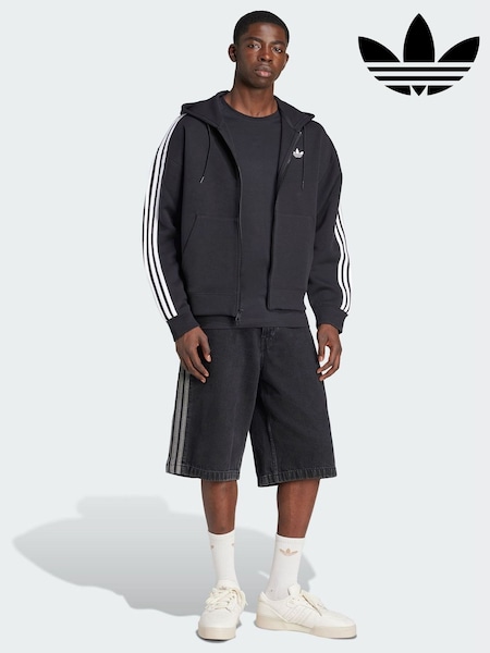 adidas Originals Black Adicolor Spacer Oversized Hoodie (Y07081) | €99