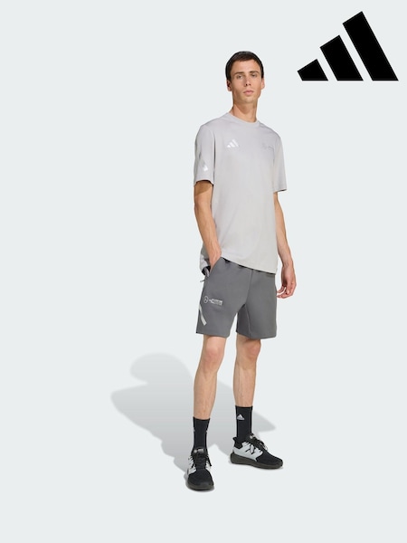 adidas Grey Mercedes - AMG Petronas Formula One Team Silver Arrows Shorts (Y07082) | AED320